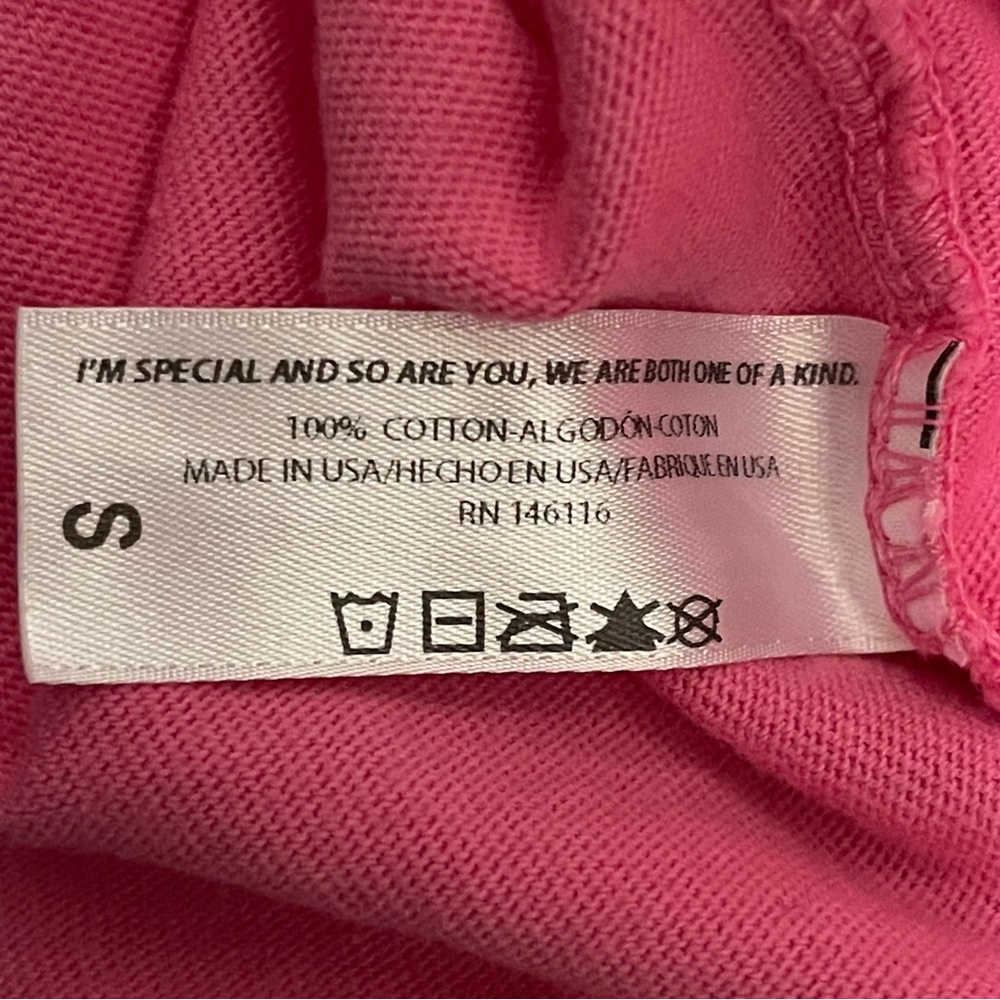 Daydream Nation Cat Lover Cropped Oversized in Kiss Pink Tee Size Small - Picture 10 of 13